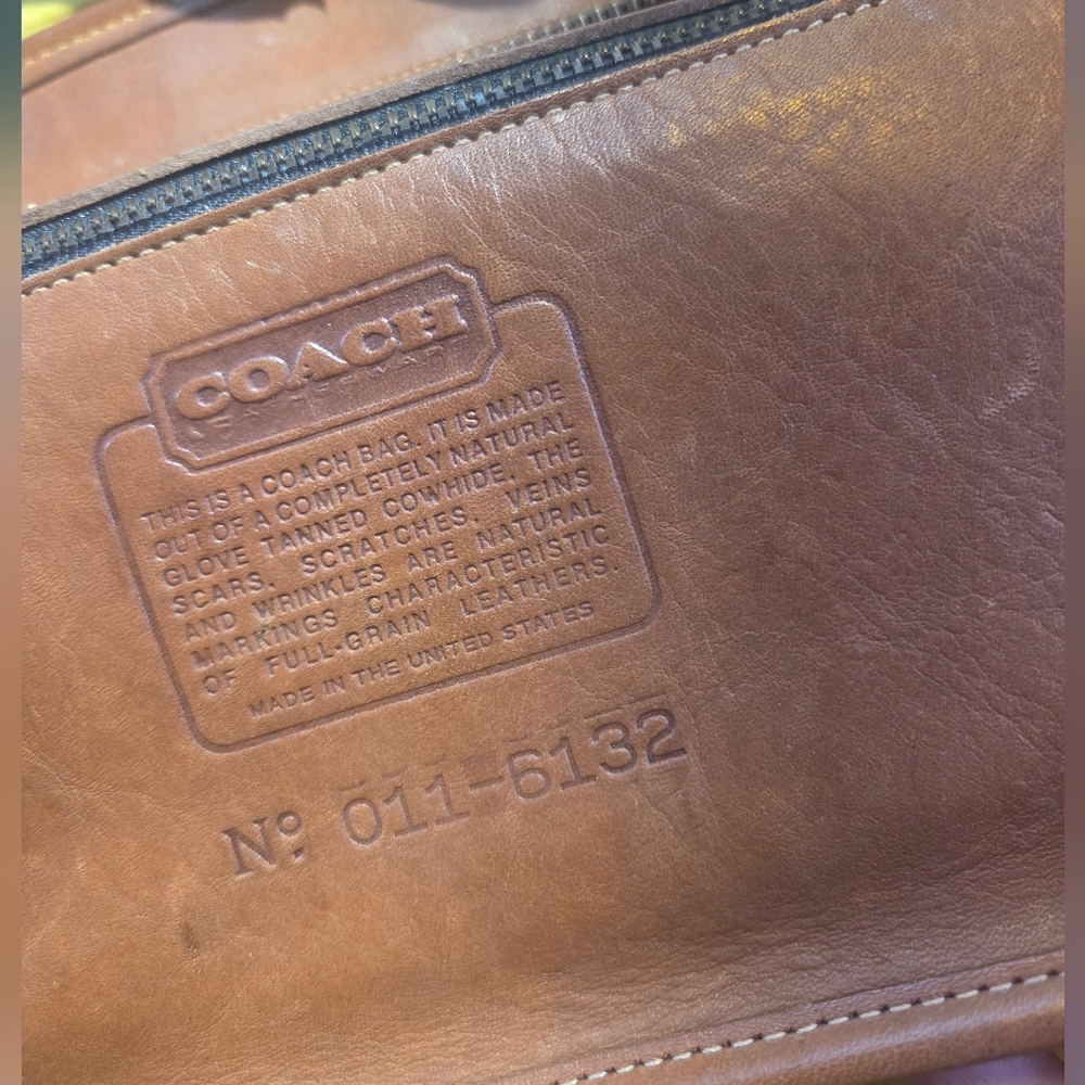 Vintage Coach Brighton British Tan handbag - Picture 4 of 6